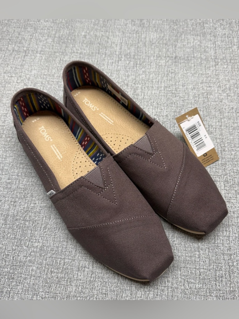 NWT TOMS Women’s Alpargata Classic Canvas Slip-On Shoes - Ash